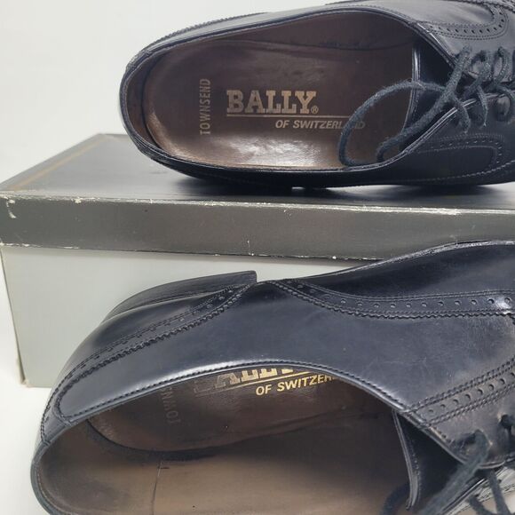 BALLY OF SWITZERLAND Wing Townsend Oxford Dress Shoes Sz 8D Parawet Hand Crafted